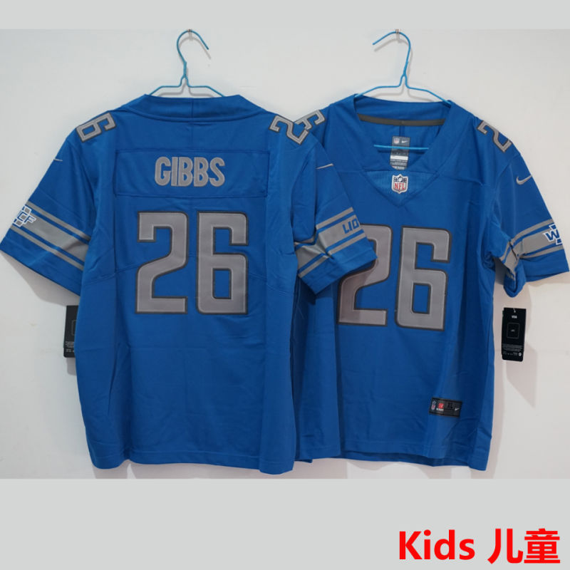 GIBBS #26 Detroit Lions Kids NFL Jersey