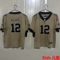 OLAVE #12 New Orleans Saints Kids NFL Jersey 圣徒