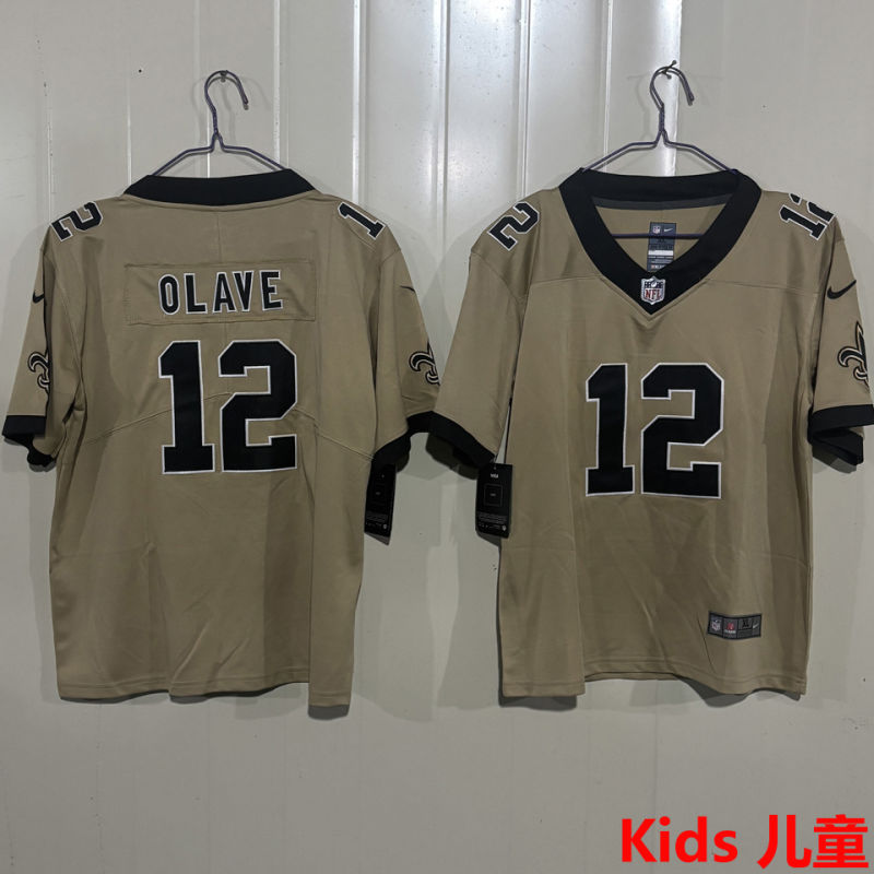 OLAVE #12 New Orleans Saints Kids NFL Jersey