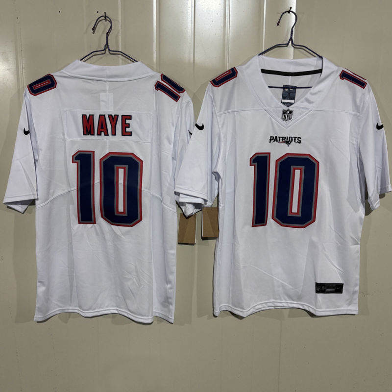 MAYE #10 Men's New England Patriots NFL Jersey