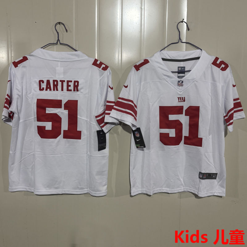 CARTER #51 New York Giants Kids NFL Jersey