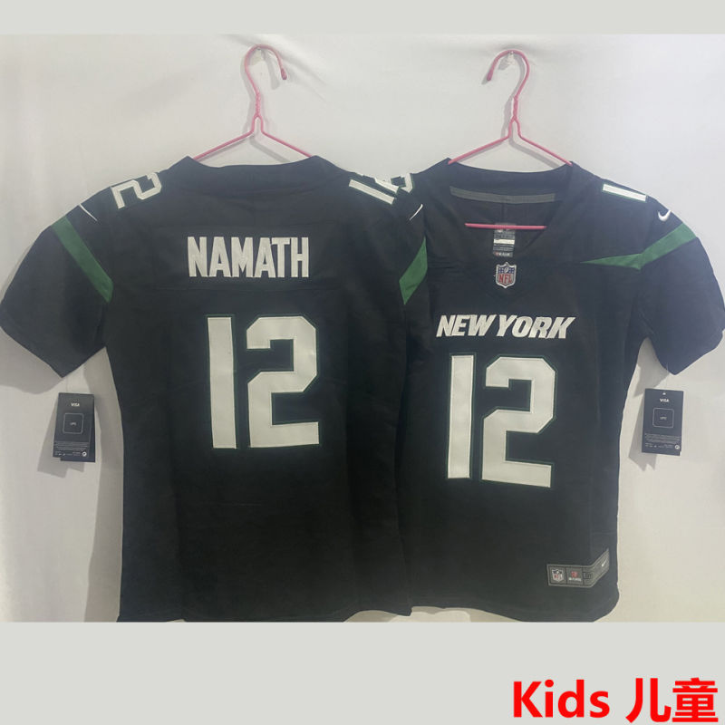 NAMATH #12 New York Jets Kids NFL Jersey