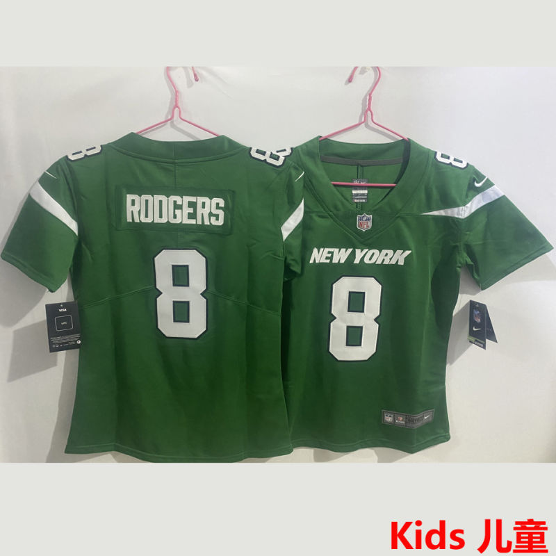 RODGERS #8 New York Jets Kids NFL Jersey