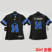 ST BROWN #14 Detroit Lions Girl NFL Jersey 雄狮