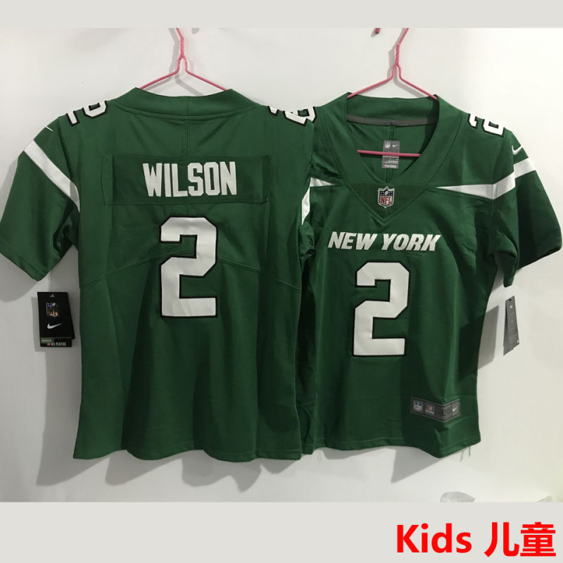 WILSON #2 New York Jets Kids NFL Jersey