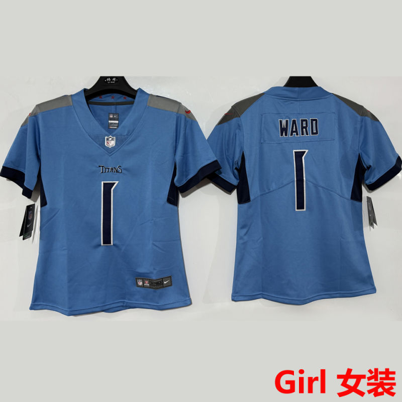 WARD #1 Tennessee Titans Girl NFL Jersey