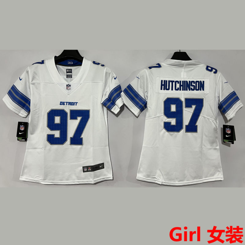 HUTCHINSON #97 Detroit Lions Girl NFL Jersey