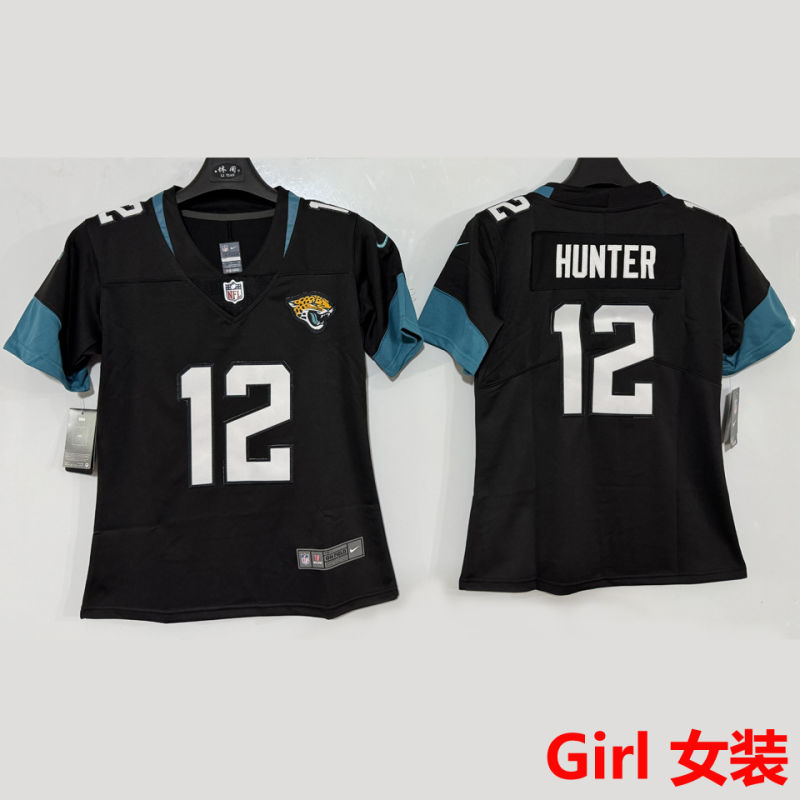 HUNTER #12 Jacksonville Jaguars Girl NFL Jersey