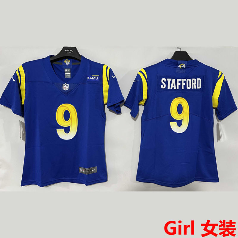 STAFFORD #9 Los Angeles Rams Girl NFL Jersey