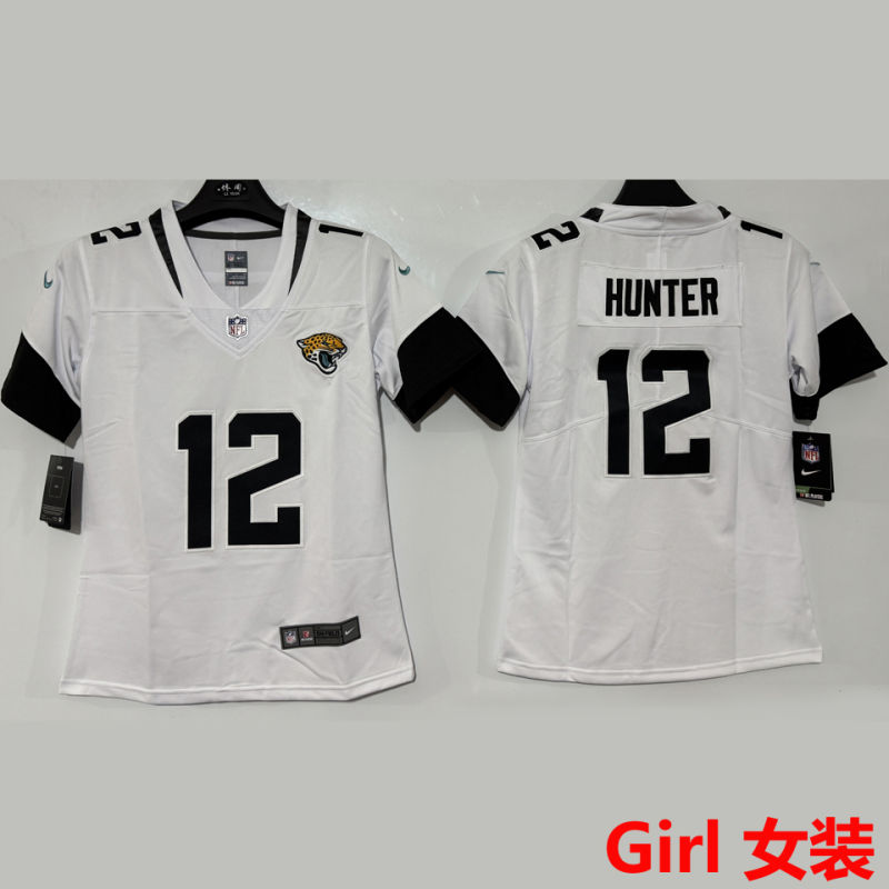 HUNTER #12 Jacksonville Jaguars Girl NFL Jersey