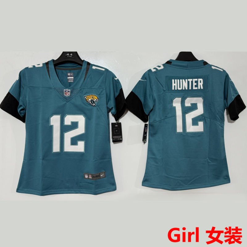 HUNTER #12 Jacksonville Jaguars Girl NFL Jersey