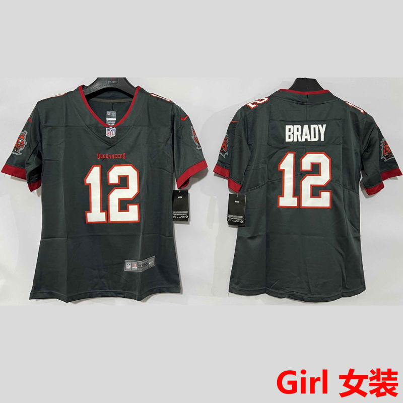 BRADY #12 Tampa Bay Buccaneers Girl NFL Jersey