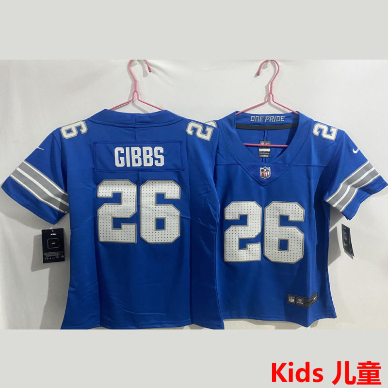 GIBBS #26 Detroit Lions Kids NFL Jersey