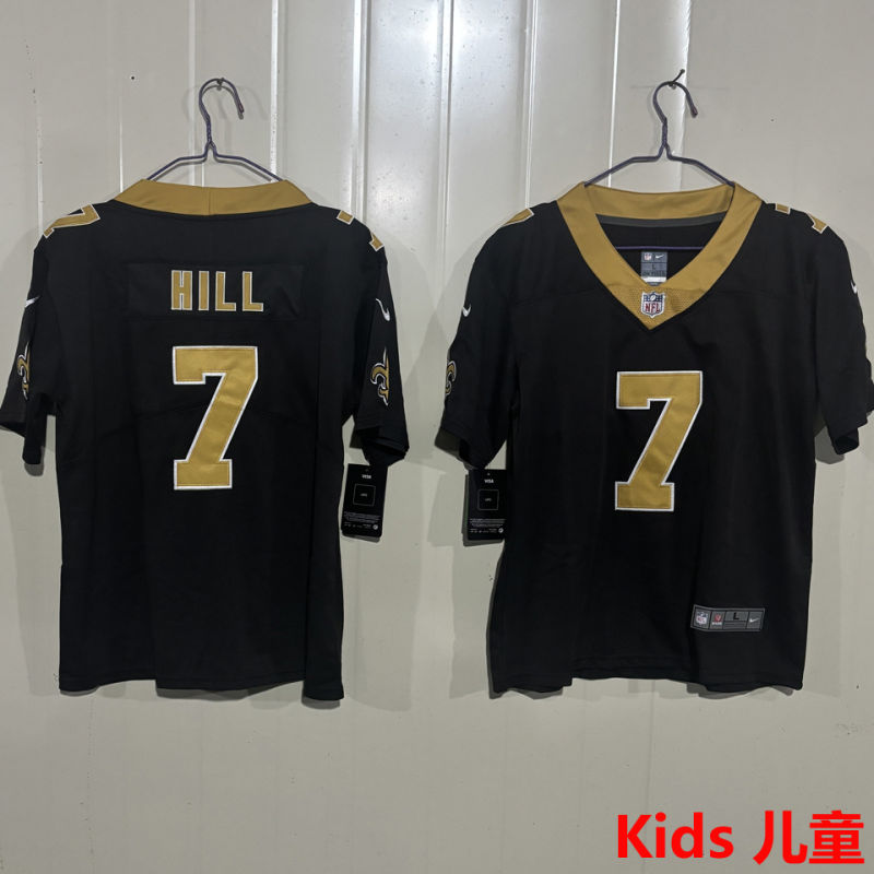 HILL #7 New Orleans Saints Kids NFL Jersey