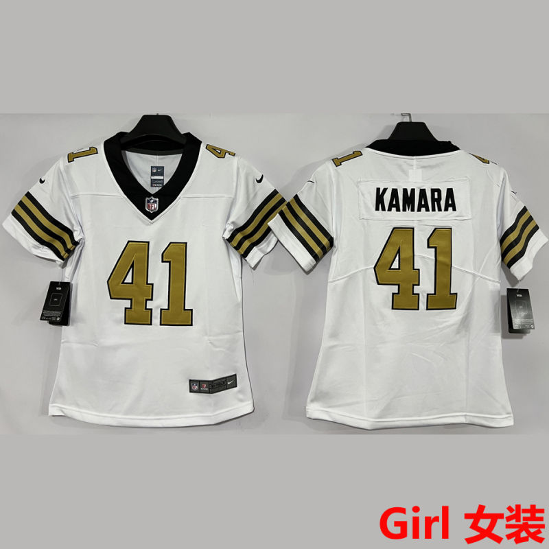 KAMARA #41 New Orleans Saints Girl NFL Jersey