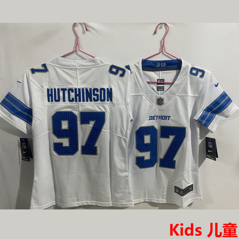 HUTCHINSON #97 Detroit Lions Kids NFL Jersey