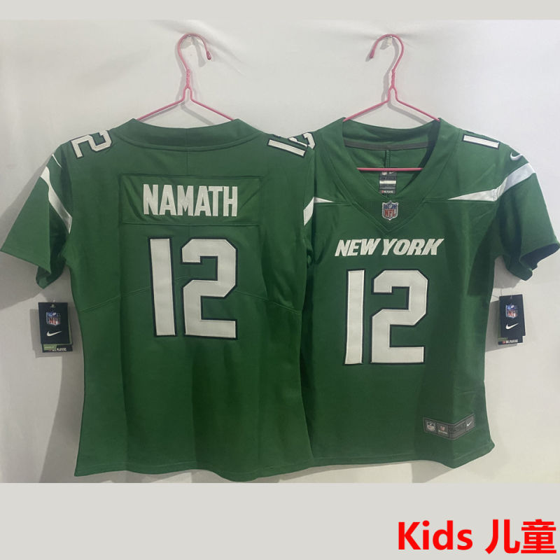NAMATH #12 New York Jets Kids NFL Jersey