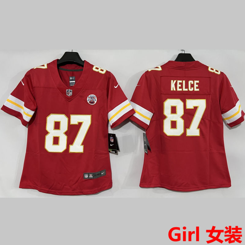KELCE #87 Kansas City Chiefs Girl NFL Jersey
