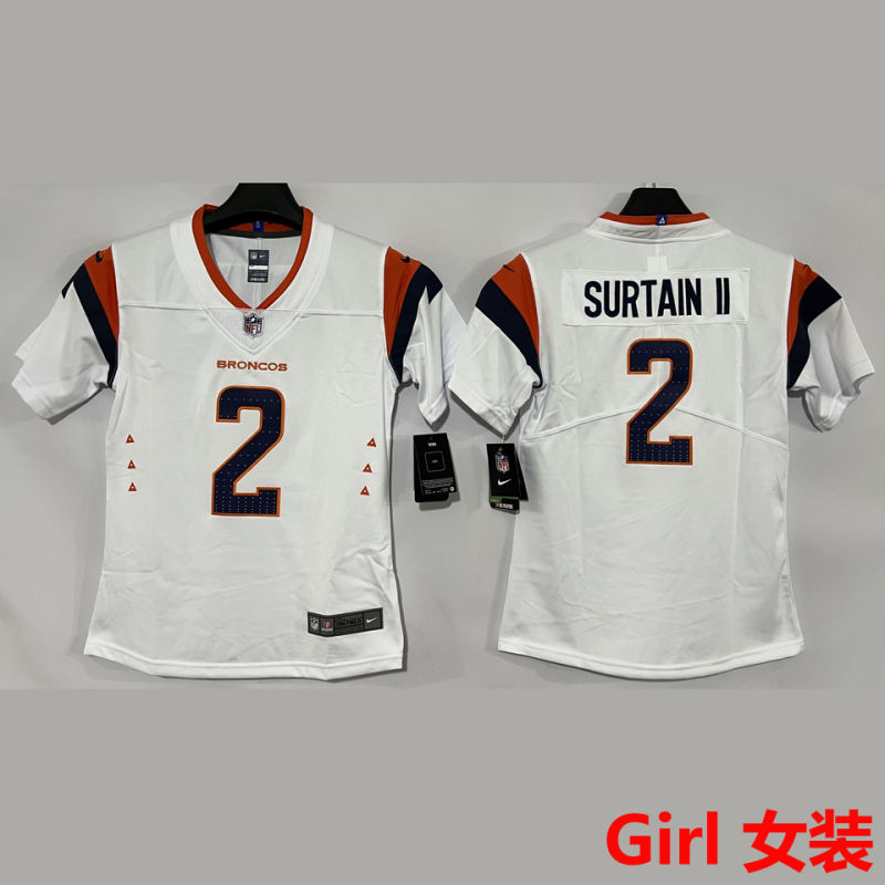 SURTAIN II 2 Denver Broncos Girl NFL Jersey