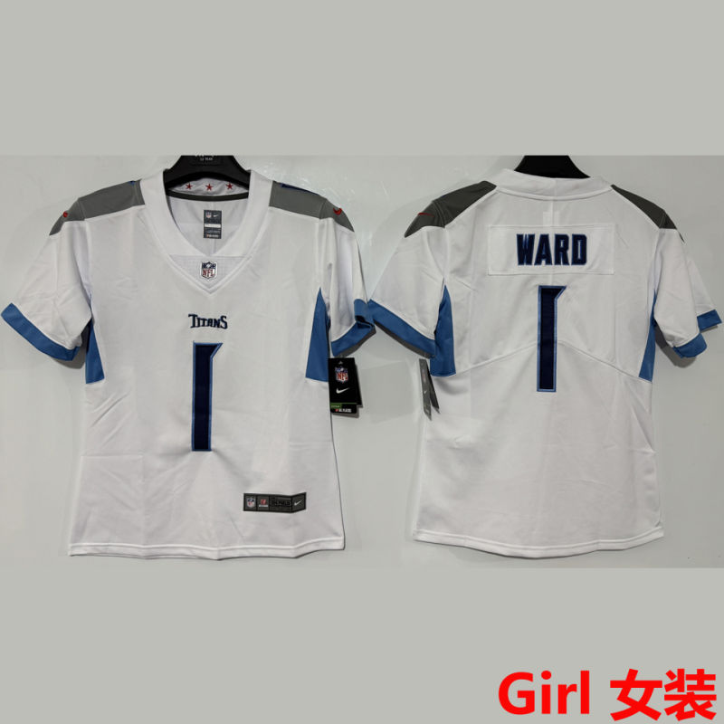 WARD #1 Tennessee Titans Girl NFL Jersey