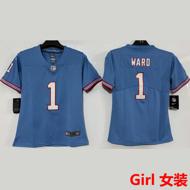 WARD #1 Tennessee Titans Girl NFL Jersey