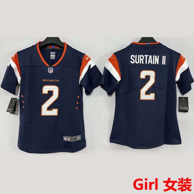 SURTAIN II 2 Denver Broncos Girl NFL Jersey