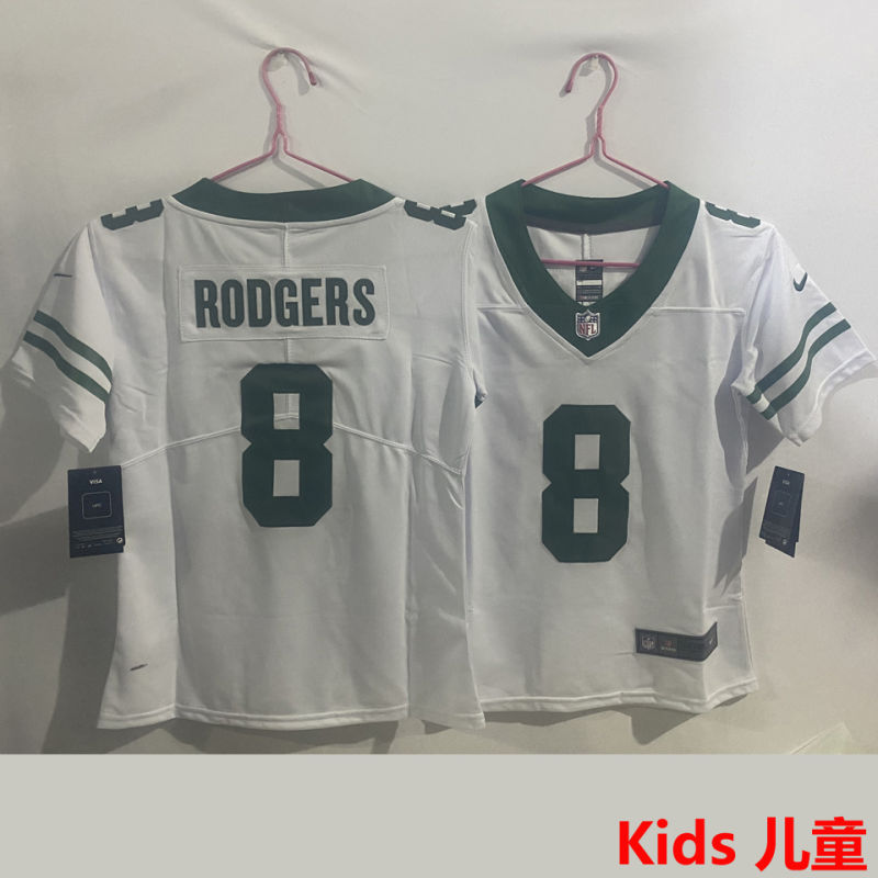 RODGERS #8 New York Jets Kids NFL Jersey