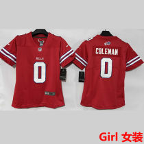 COLEMAN #0 Buffalo Bills Girl NFL Jersey 布法罗比尔