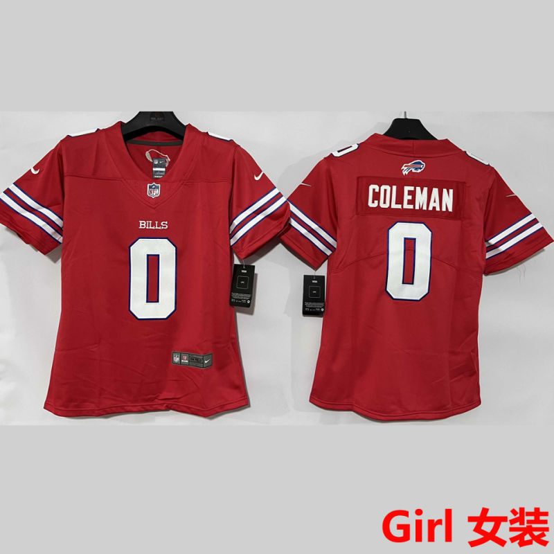 COLEMAN #0 Buffalo Bills Girl NFL Jersey