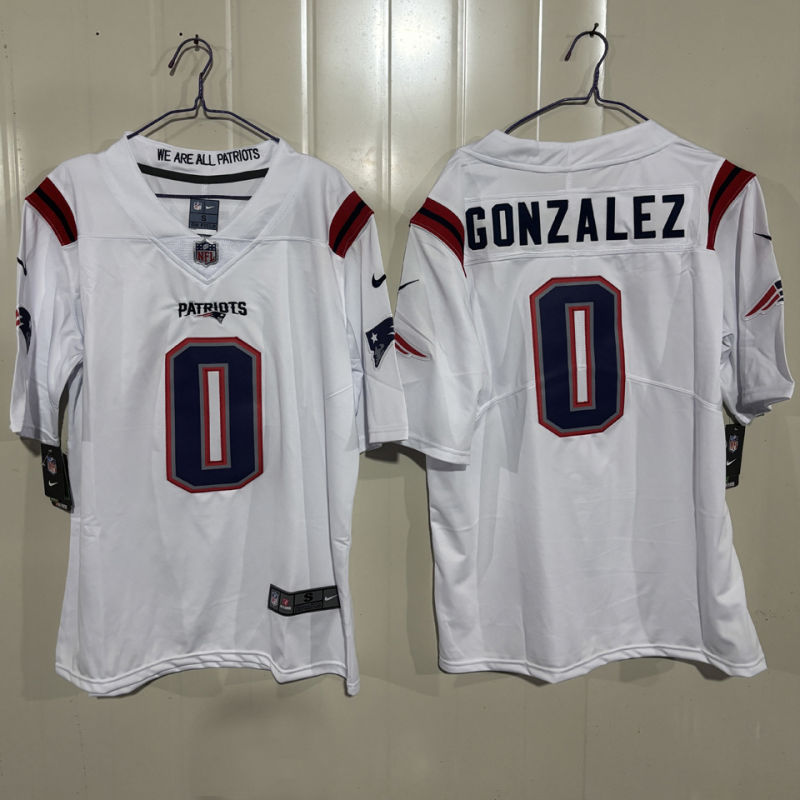 GONZALEZ #0 Men's New England Patriots NFL Jersey