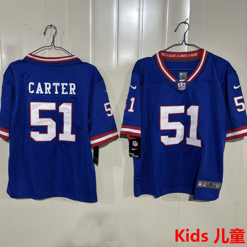 CARTER #51 New York Giants Kids NFL Jersey