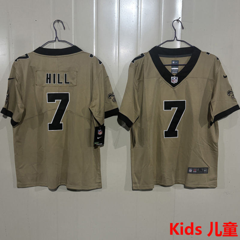 HILL #7 New Orleans Saints Kids NFL Jersey
