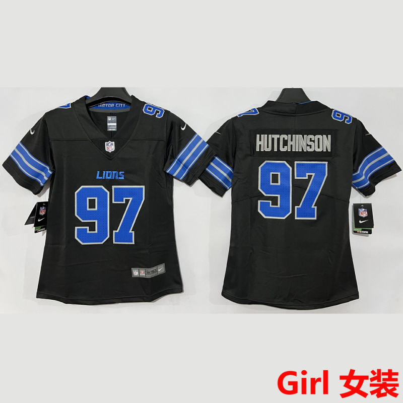 HUTCHINSON #97 Detroit Lions Girl NFL Jersey