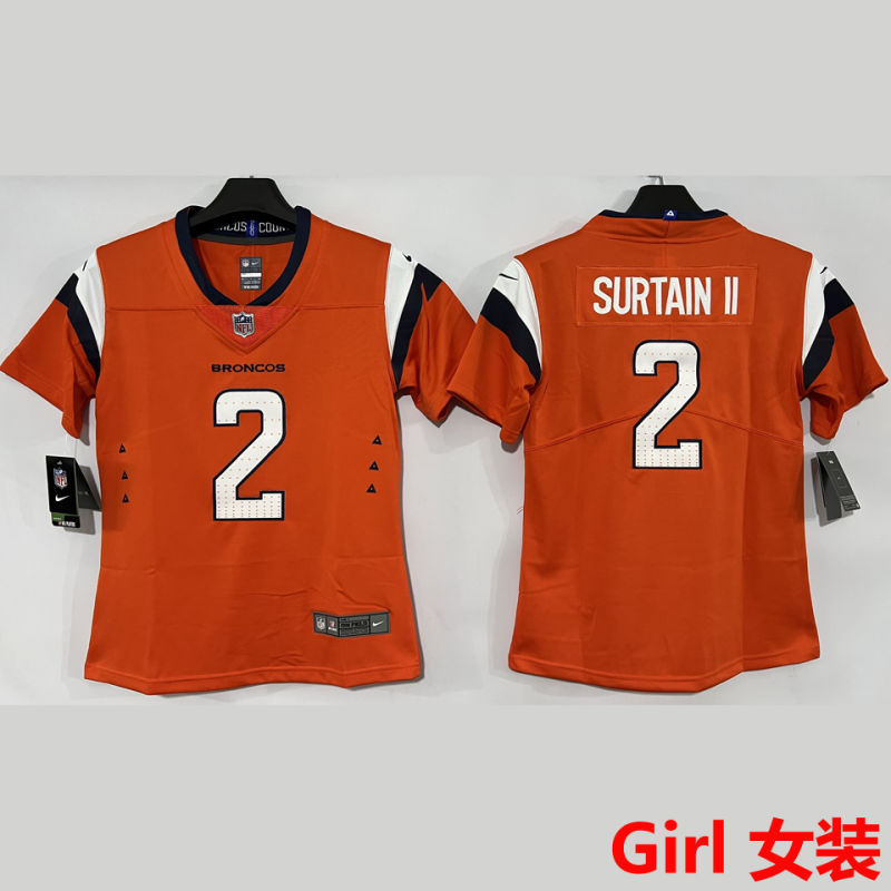 SURTAIN II 2 Denver Broncos Girl NFL Jersey