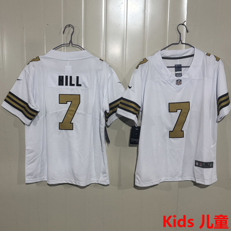 HILL #7 New Orleans Saints Kids NFL Jersey