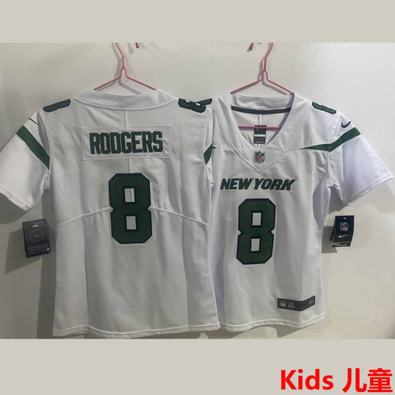 RODGERS #8 New York Jets Kids NFL Jersey