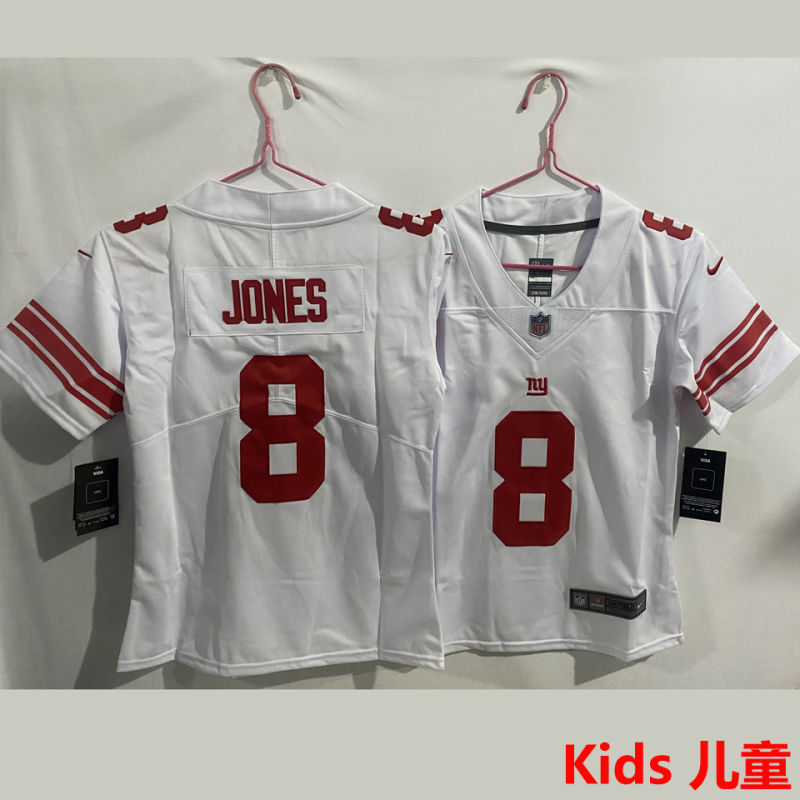 JONES #8 New York Giants Kids NFL Jersey