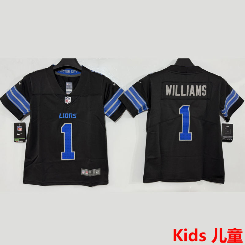 WILLIAMS #1 Detroit Lions Kids NFL Jersey