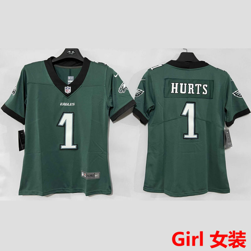 HURTS #1 Philadelphia Eagles Girl NFL Jersey