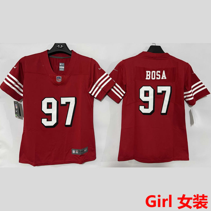 BOSA #97 San Francisco 49ers Girl NFL Jersey #49