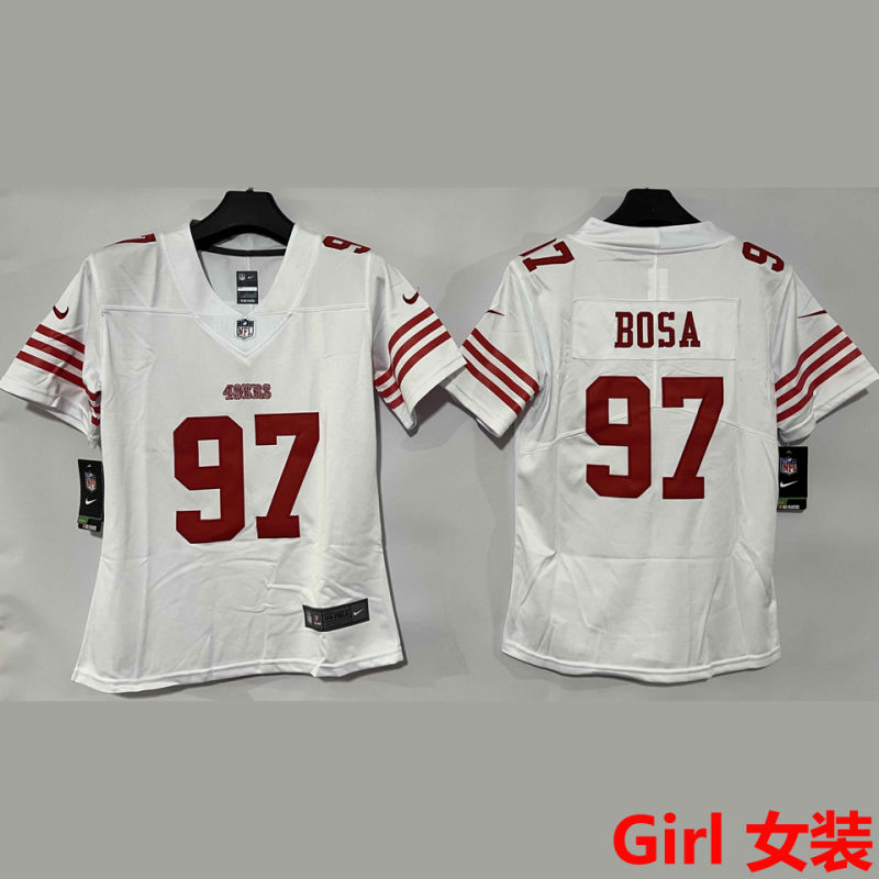 BOSA #97 San Francisco 49ers Girl NFL Jersey #49