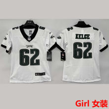 KELCE #62 Philadelphia Eagles Girl NFL Jersey 老鹰