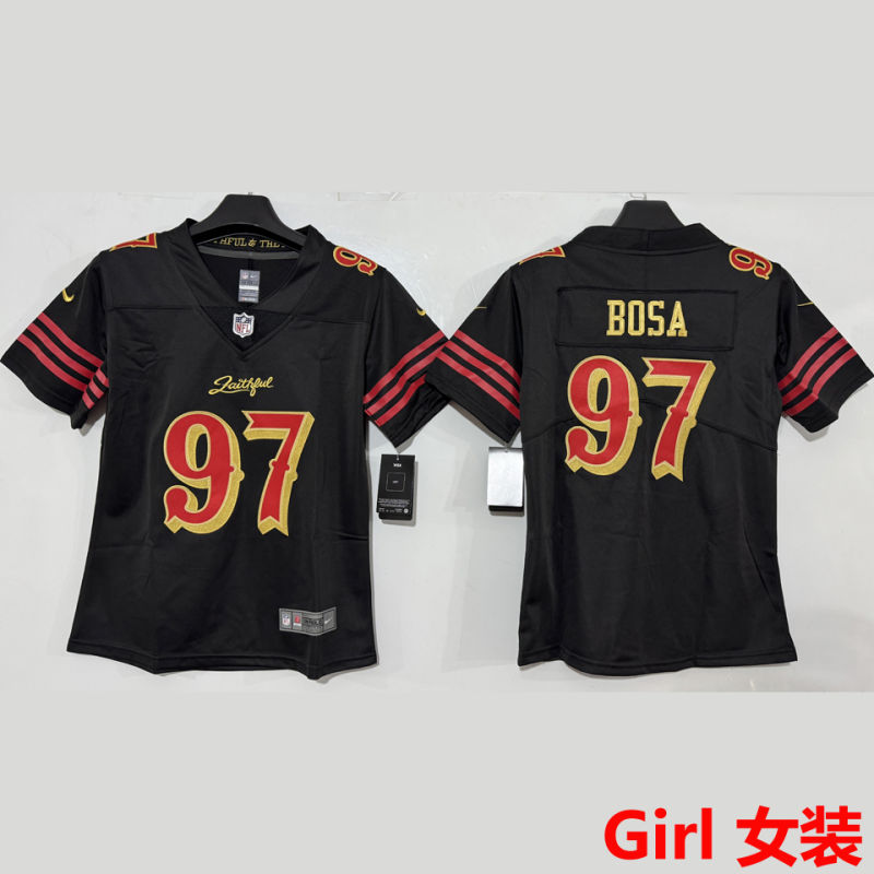BOSA #97 San Francisco 49ers Girl NFL Jersey #49