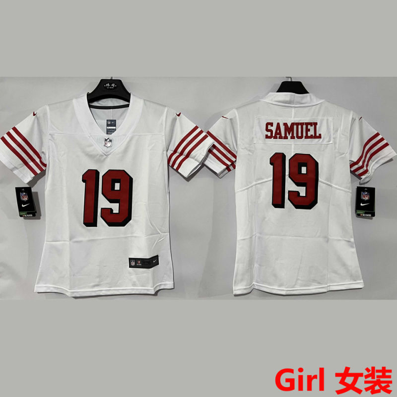SAMUEL #19 San Francisco 49ers Girl NFL Jersey #49