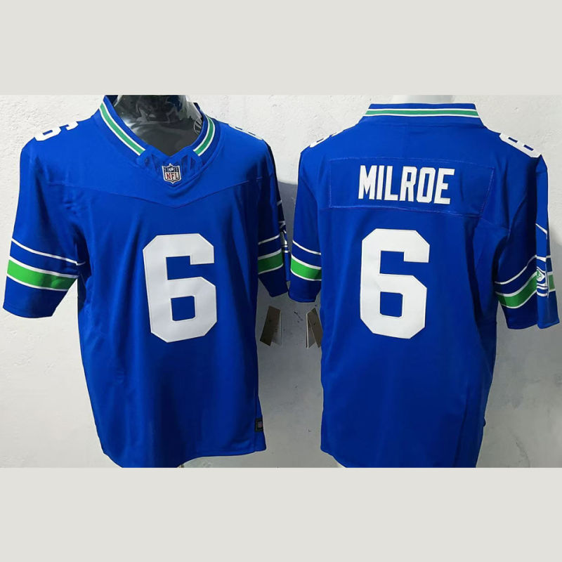 MILROE #6 Men's Seattle Seahawks NFL Jersey