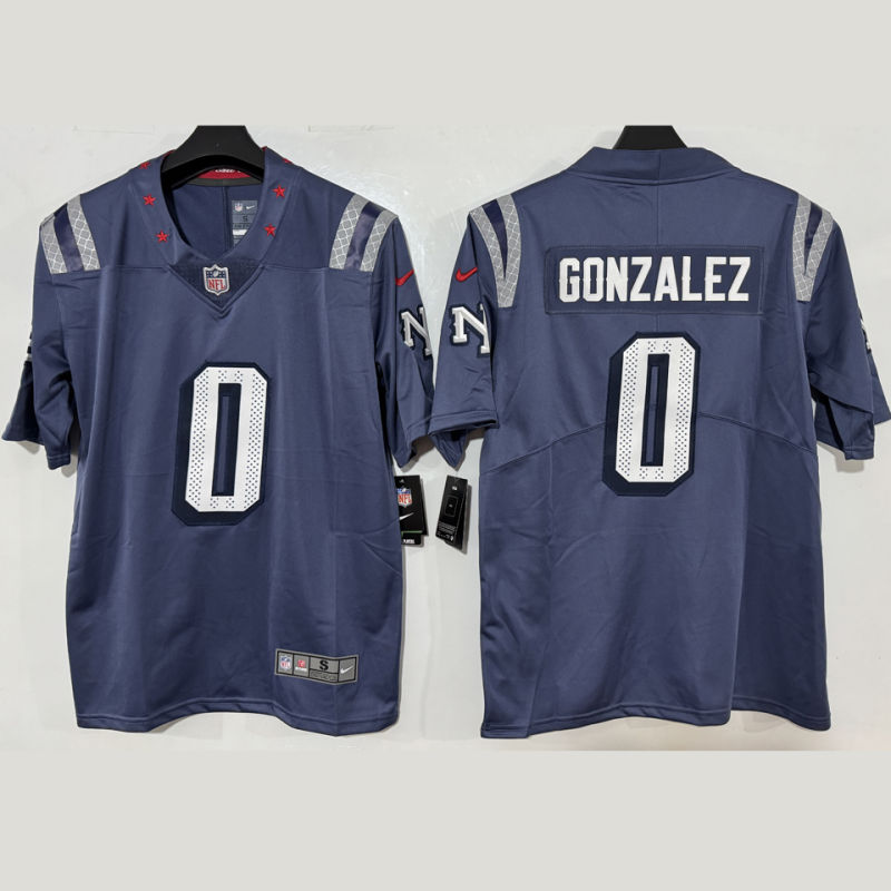 GONZALEZ #0 Men's New England Patriots NFL Jersey