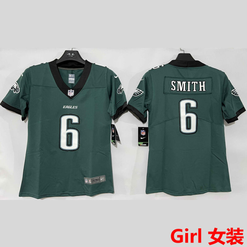 SMITH #6 Philadelphia Eagles Girl NFL Jersey