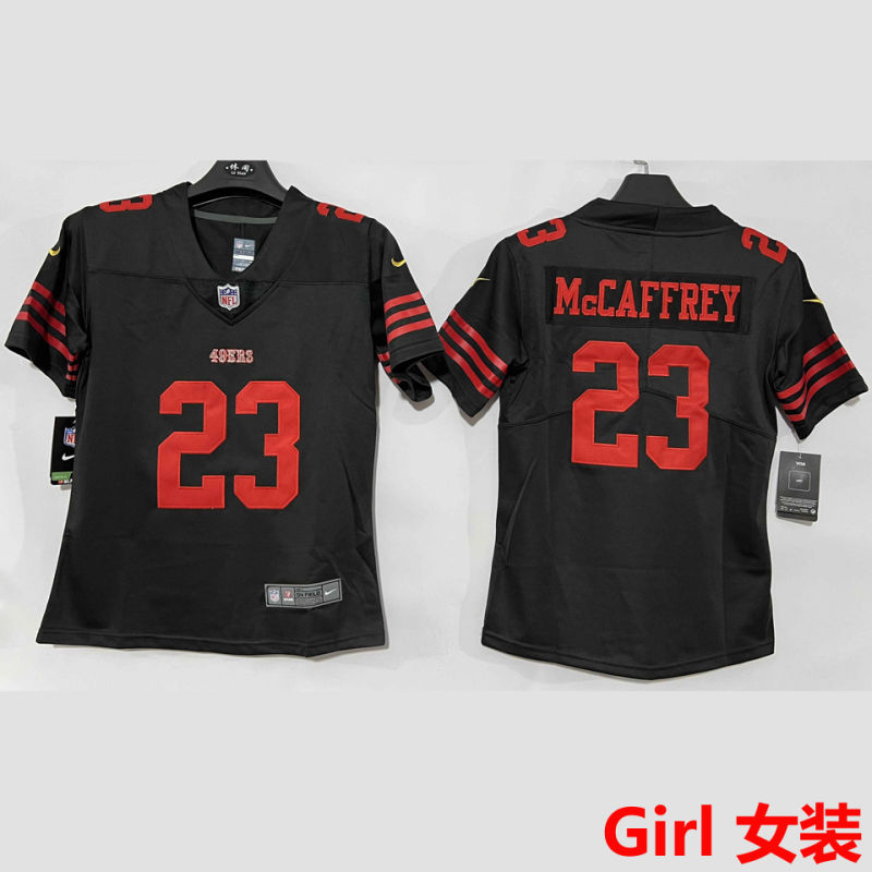 McCAFFREY #23 San Francisco 49ers Girl NFL Jersey #49