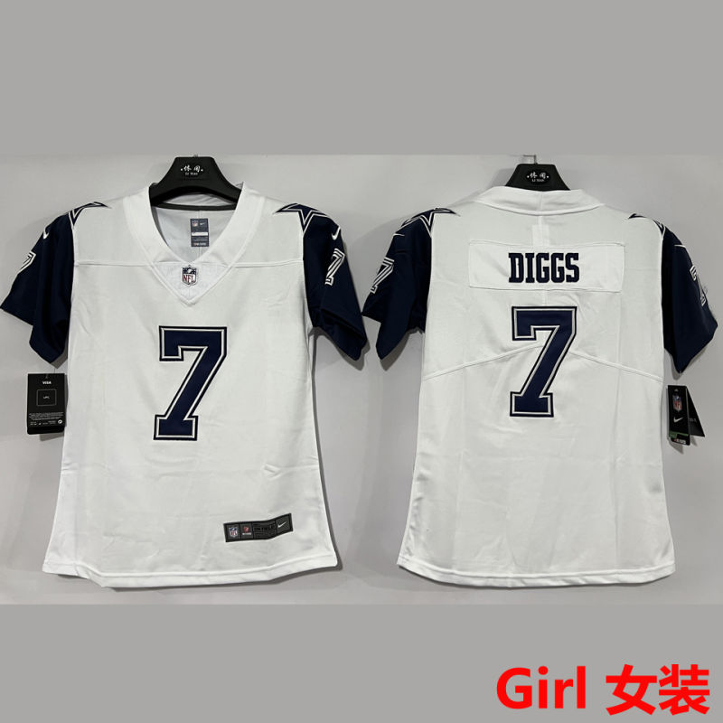 DIGGS #7 Dallas Cowboys Girl NFL Jersey