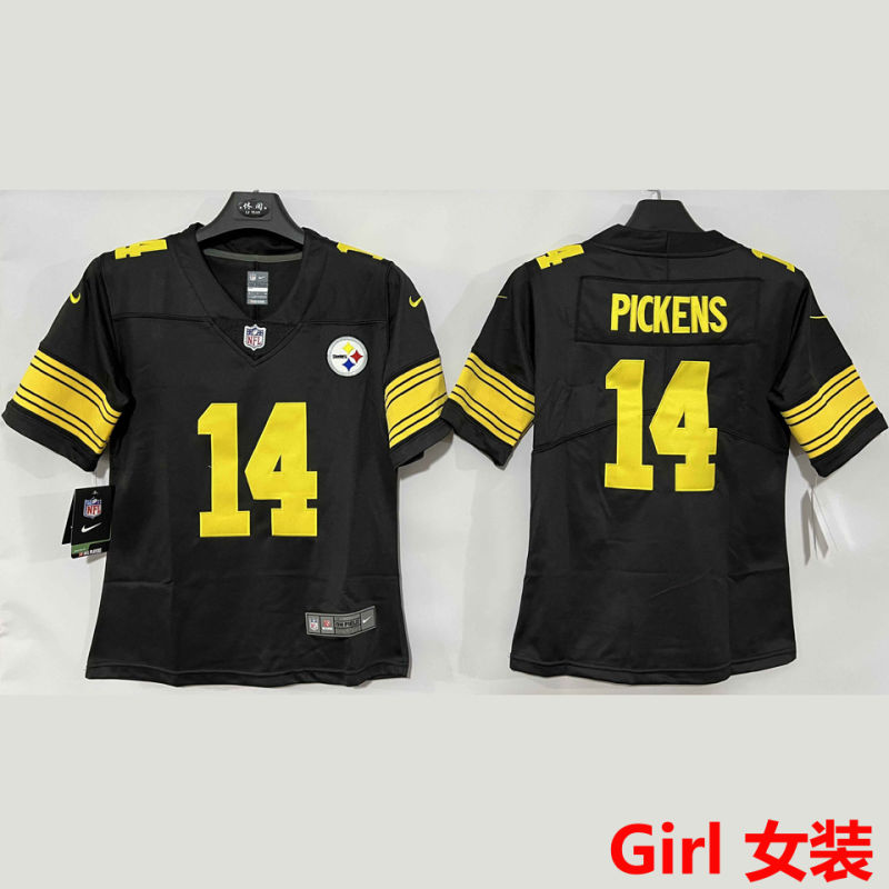 PICKENS #14 Pittsburgh Steelers Girl NFL Jersey